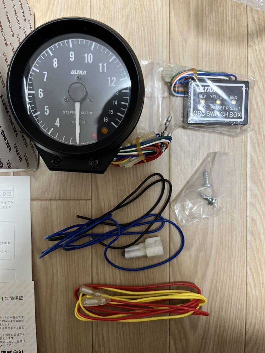  rare new goods unused Nagai electron Ultra tachometer 1 ten thousand 6 thousand rotation old car cbr400rr nc23 zxr400 fzr400 Racer Honda Kawasaki Suzuki Yamaha 