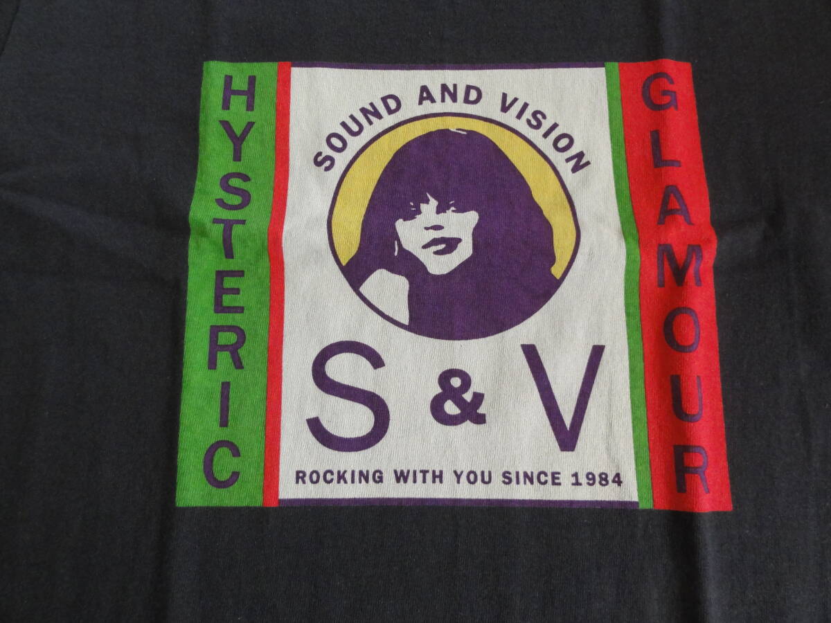 新品同様 HYSTERIC GLAMOUR S&V 半袖Tシャツ グレー Sサイズ 02191CT33_画像2