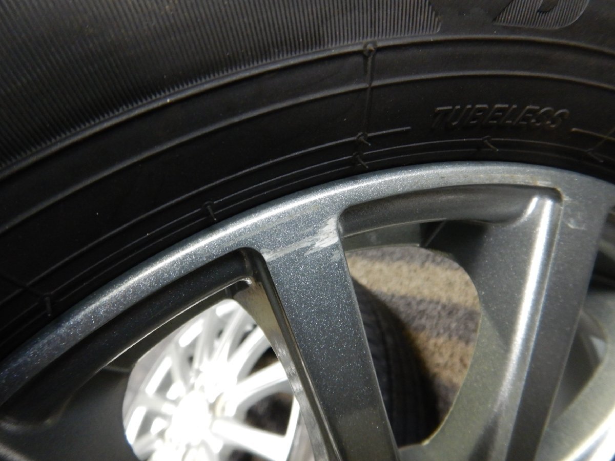 新品夏タイヤ 中古ホイールセット J1T8274■155/65R13 BRIDGESTONE ECOPIA NH200C 社外 4J 4H 100 21年★条件付送料無料★軽自動車の画像9