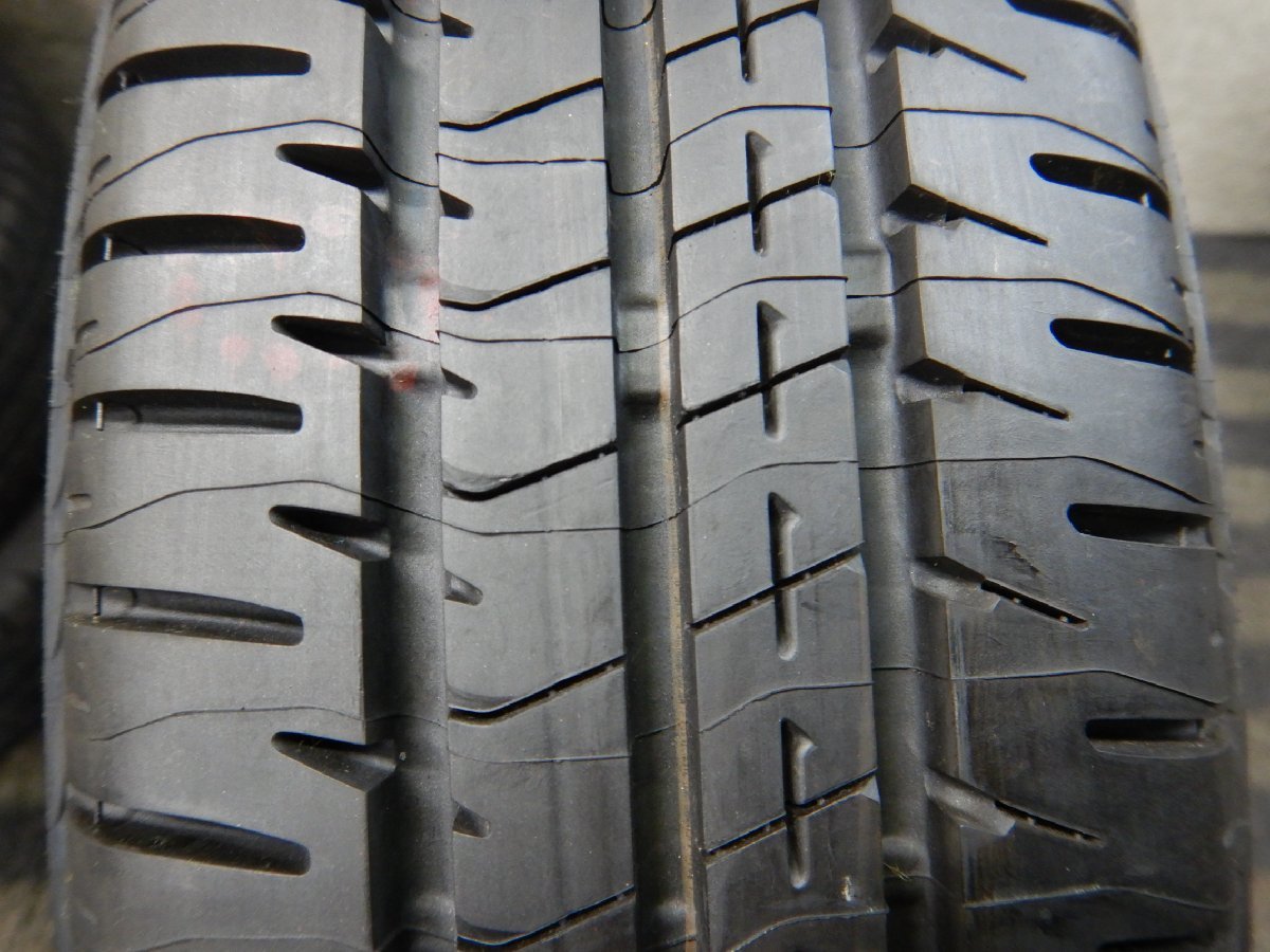 新品夏タイヤ 中古ホイールセット J1T8275■145/80R13 BRIDGESTONE ECOPIA NH200C 社外 4J 4H 100 21年★条件付送料無料★軽自動車の画像3