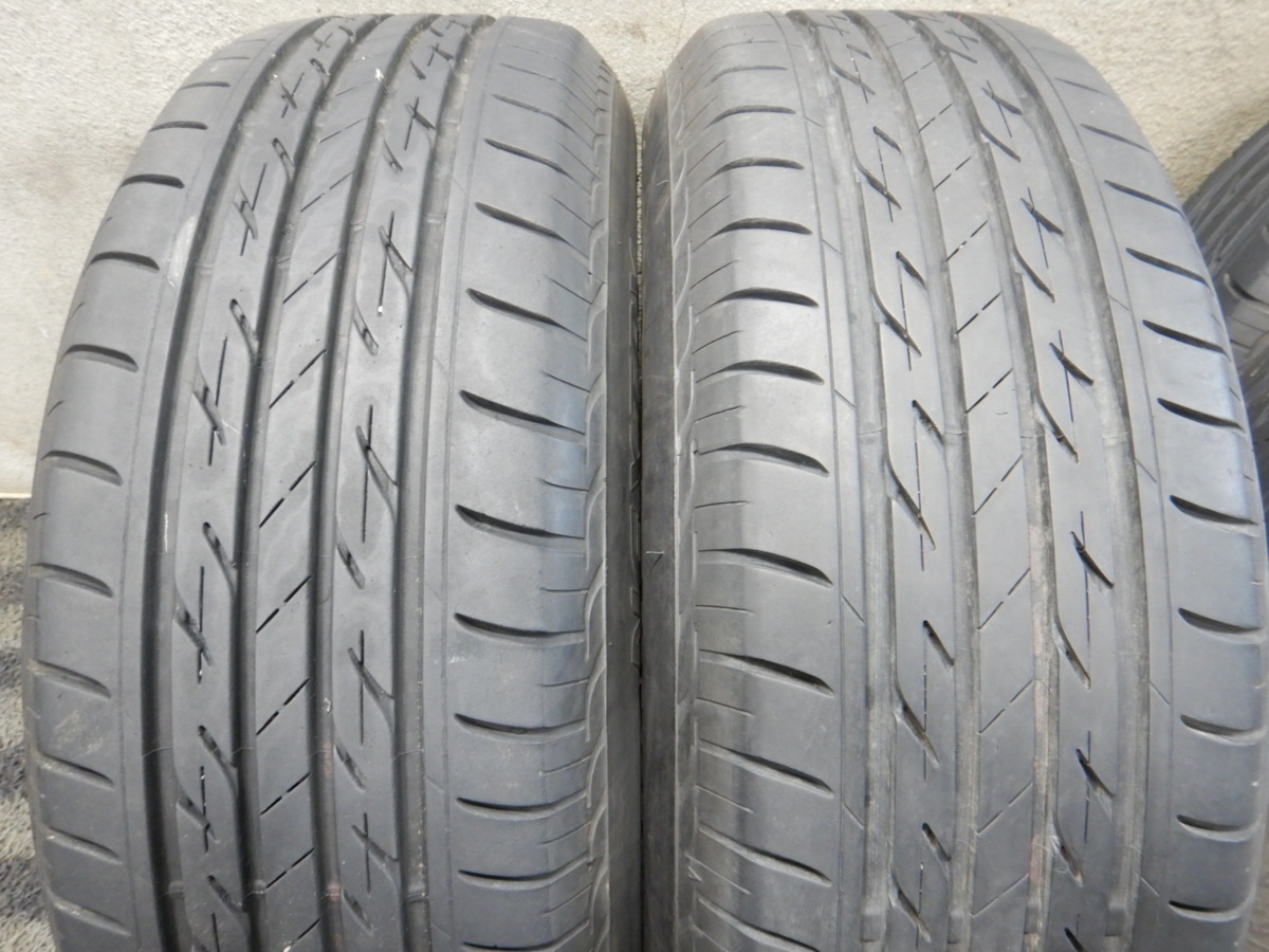 J2T5662■195/65R15 BRIDGESTONE NEXTRY 夏 ホイールセット 6J 5H PCD100 4本 18年■条件付送料無料■プリウス 平面座 バリ溝 美品_画像8