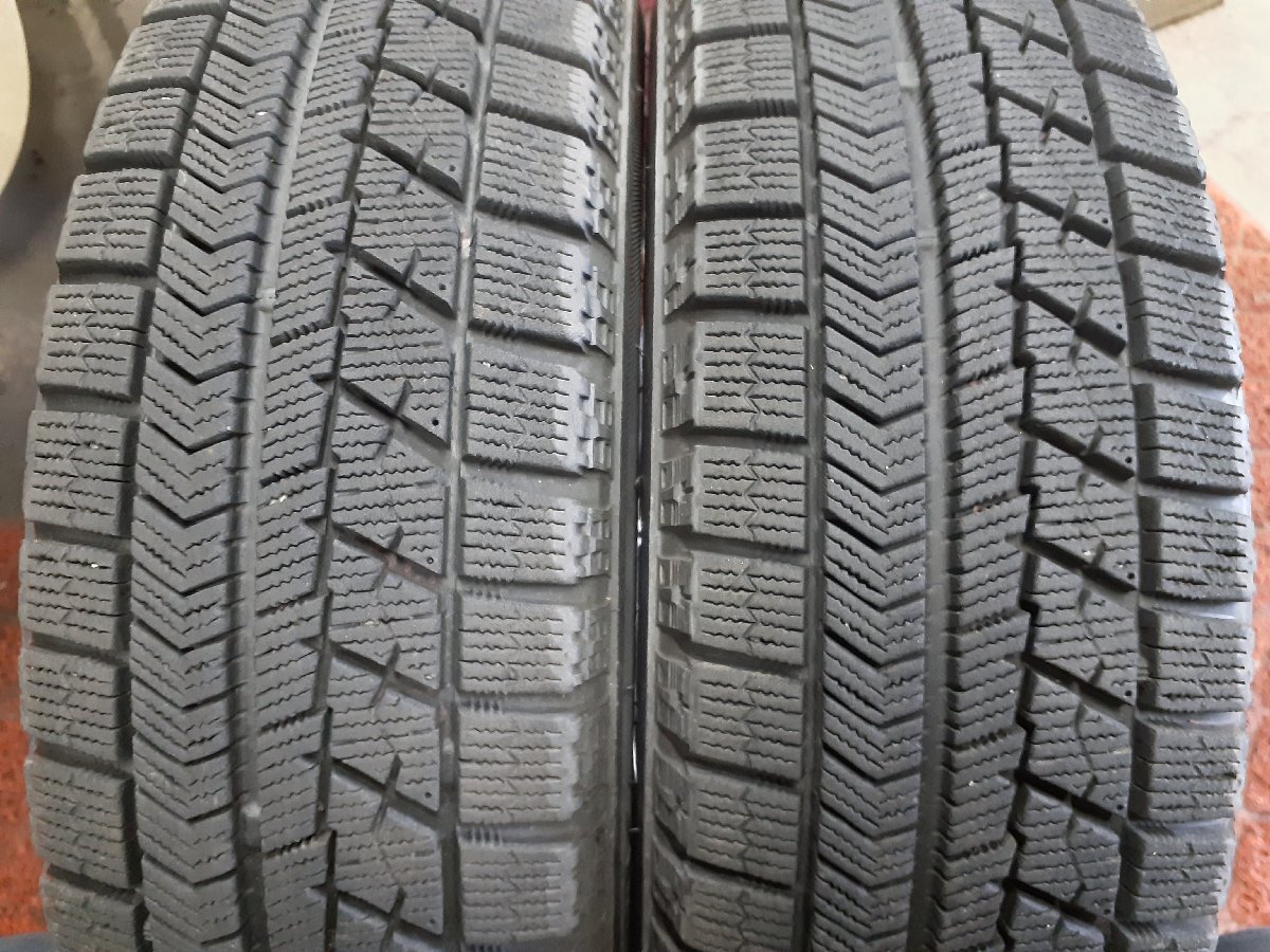 パF5159■155/65R13 73Q 4本価格 BRIDGESTONE BLIZZAK VRX Exceeder 送料無料 冬 ’17年 8分山 13×4J +45 4穴 PCD100 ハブ径67㎜の画像6