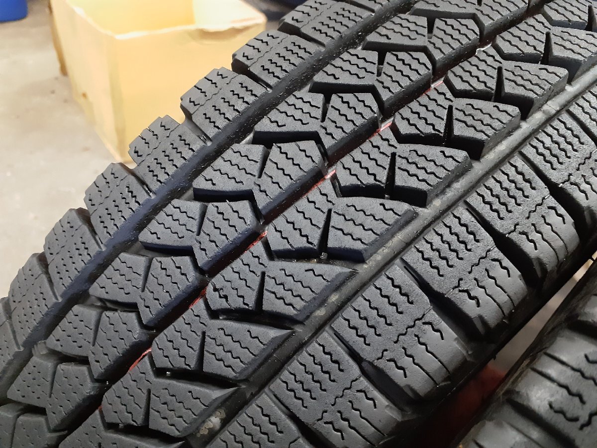 パF5182■155/80R14 88/86N LT　4本価格　BRIDGESTONE BLIZZAK VL1　送料無料 冬 ’21年 8分山 ADバン サクシード プロボックス NV150_画像8