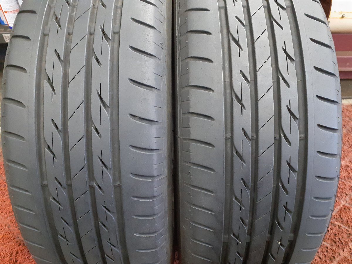 パF5243②■185/55R15 82V　2本のみ　BRIDGESTONE NEXTRY　送料無料 夏 ’17年 7.5分山 ｂB アクア ノート デミオ ベリーサ クー デックス_画像1