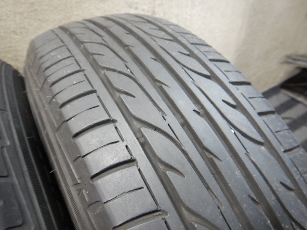 パT8706■185/70R14 DUNLOP EC202 社外 5.5J 4H PCD100★条件付送料無料★19年 夏タイヤ ノート カローラ シエンタの画像8