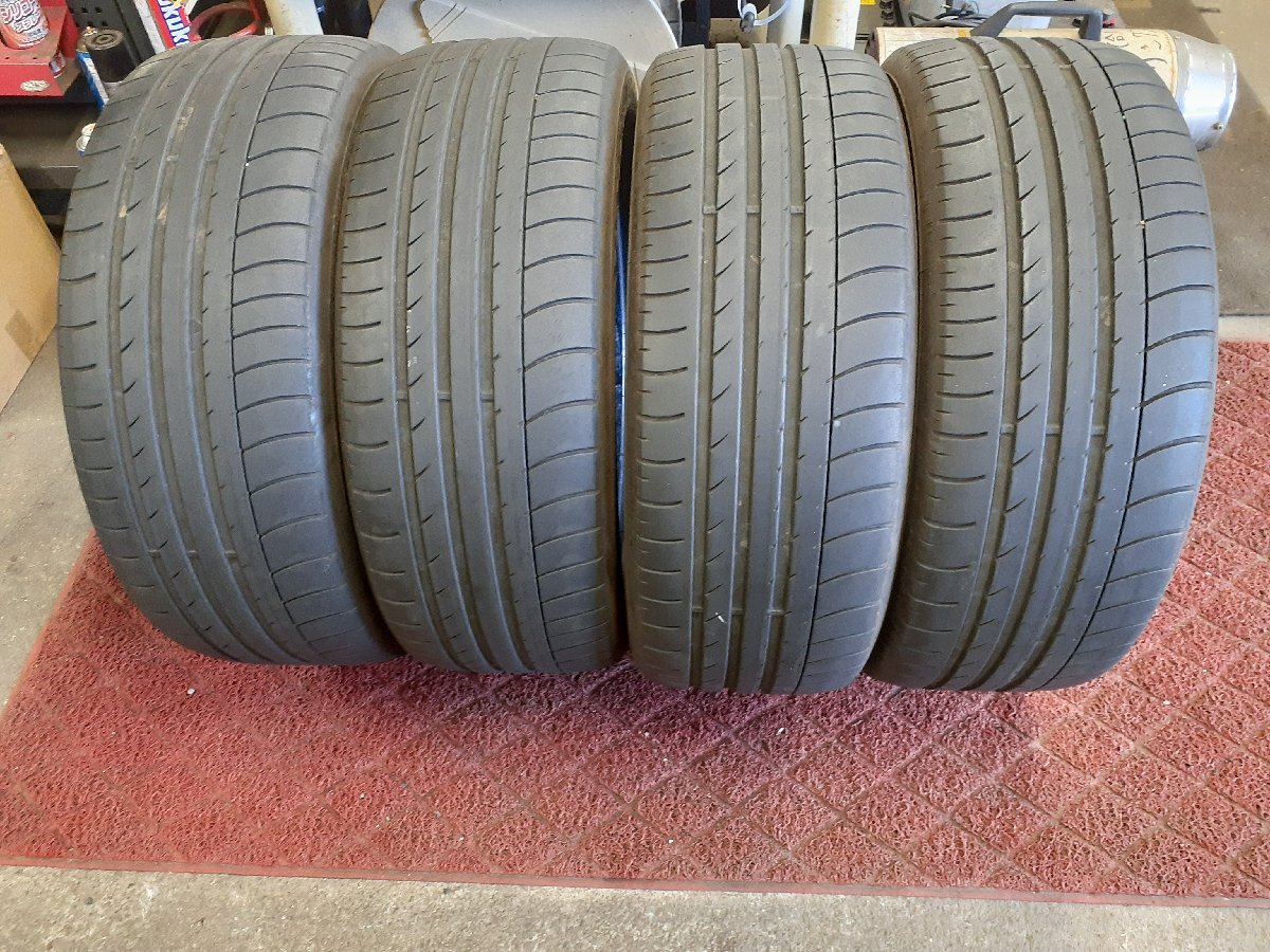 パF5288■235/50R18 97V　4本価格　DUNLOP SP SPORTMAXX GT MO　送料無料 夏 ’18年 7.5分山 レクサスLS ヴェルファイア BMW アウディ_画像1