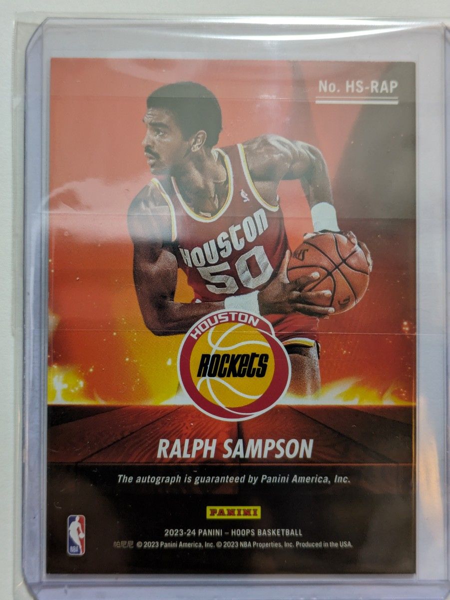 RALPH SAMPSON NBA HOOPS AUTO Panini