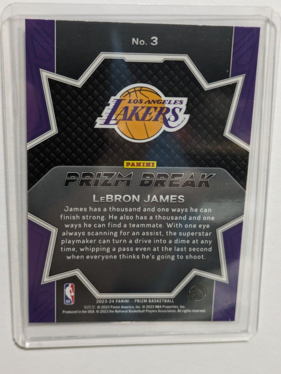 2024 LAKERS LEBRON JAMES PRIZM BREAK Panini