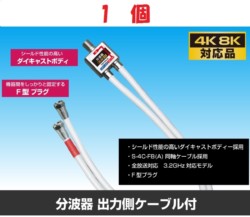 ◆ Wave Device с быстрого кабеля [4K8K Compatible] Длина кабеля: 50 см 1 кусок