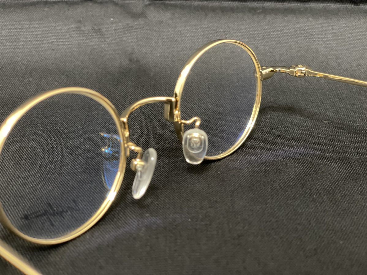 Yohji Yamamoto メガネフレーム YY1309 004 伊達眼鏡 未使用 美品 メタルフレーム ゴールド_画像6