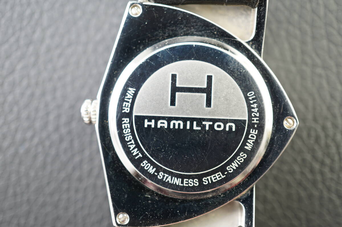 良品♪【B2/20-25 AB25】★HAMILTONN/ハミルトン ベンチュラ クオーツ H244110 メンズ 電池交換済み稼働品★_画像10