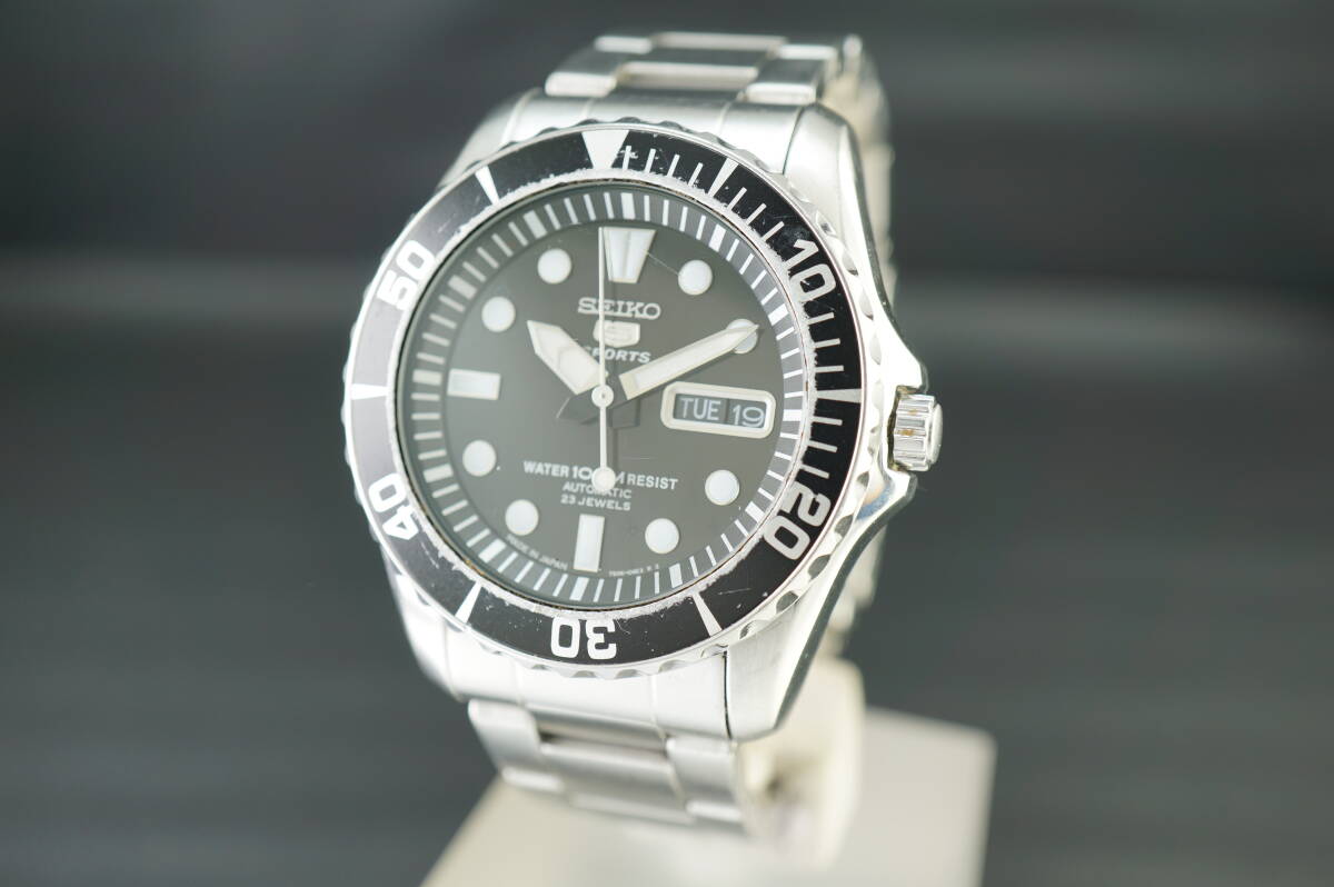 【B2/20-12 T04】★SEIKO/セイコー セイコー５スポーツ 7S36-03C0 自動巻 メンズ腕時計 稼働品★_画像3