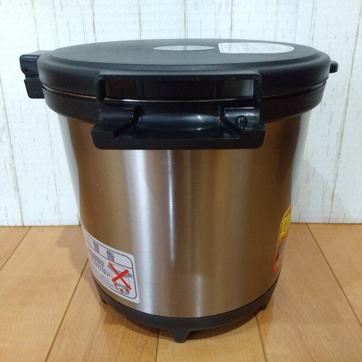 サーモス シャトルシェフ ソルシエ 4.5リットル 真空保温調理器 中古現状品 KPL-4502 THERMOS shuttle chef Sorcier 両手鍋 ステンレス _画像5