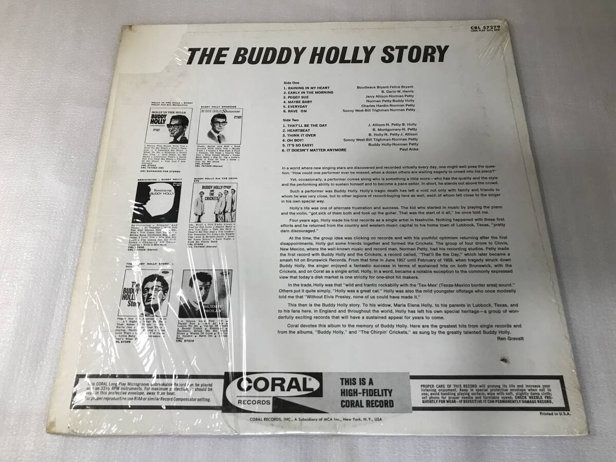 Buddy Holly/Coral CRL 57279/The Buddy Holly Story/1959_画像2