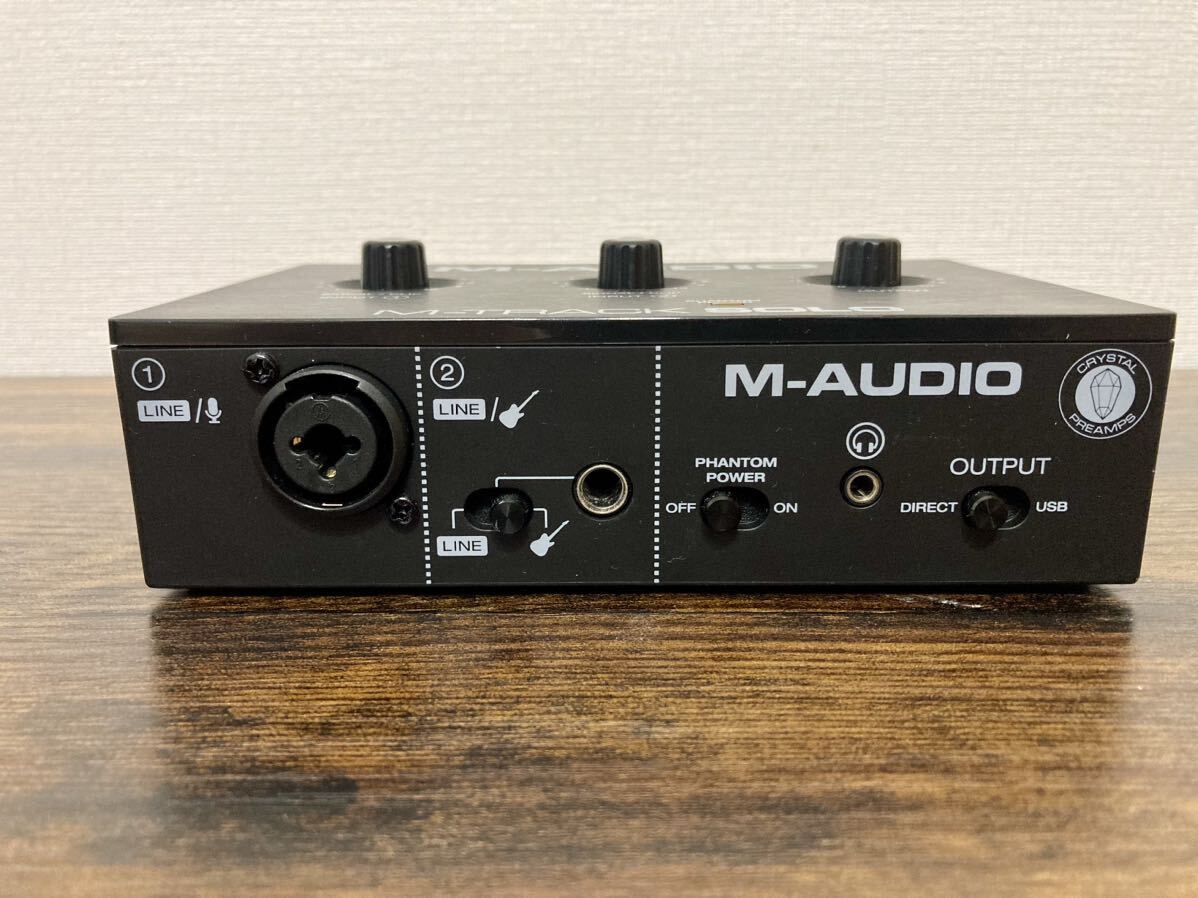  электризация проверка работоспособность не проверялась M-AUDIO M-TRACK SOLO аудио интерфейс M аудио 