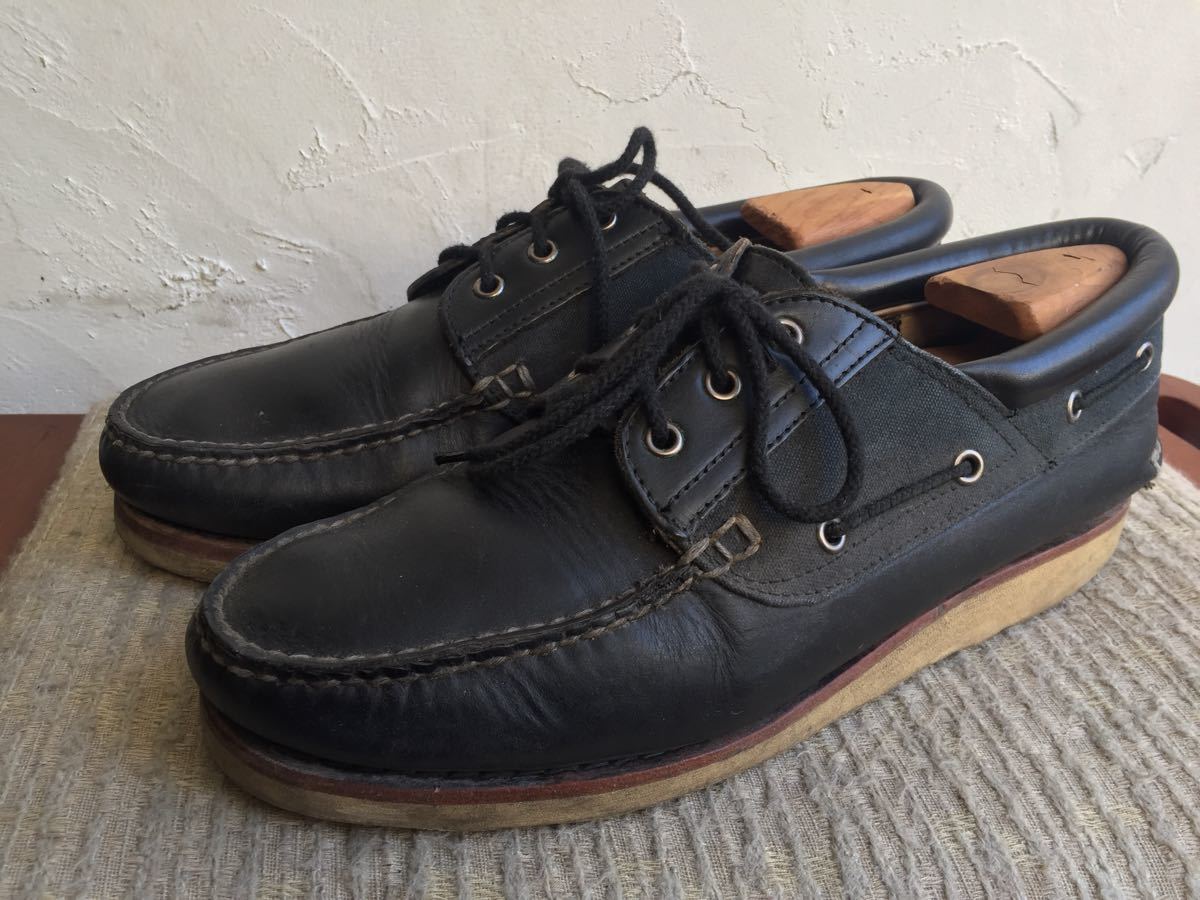  leather deck shoes Vintage 