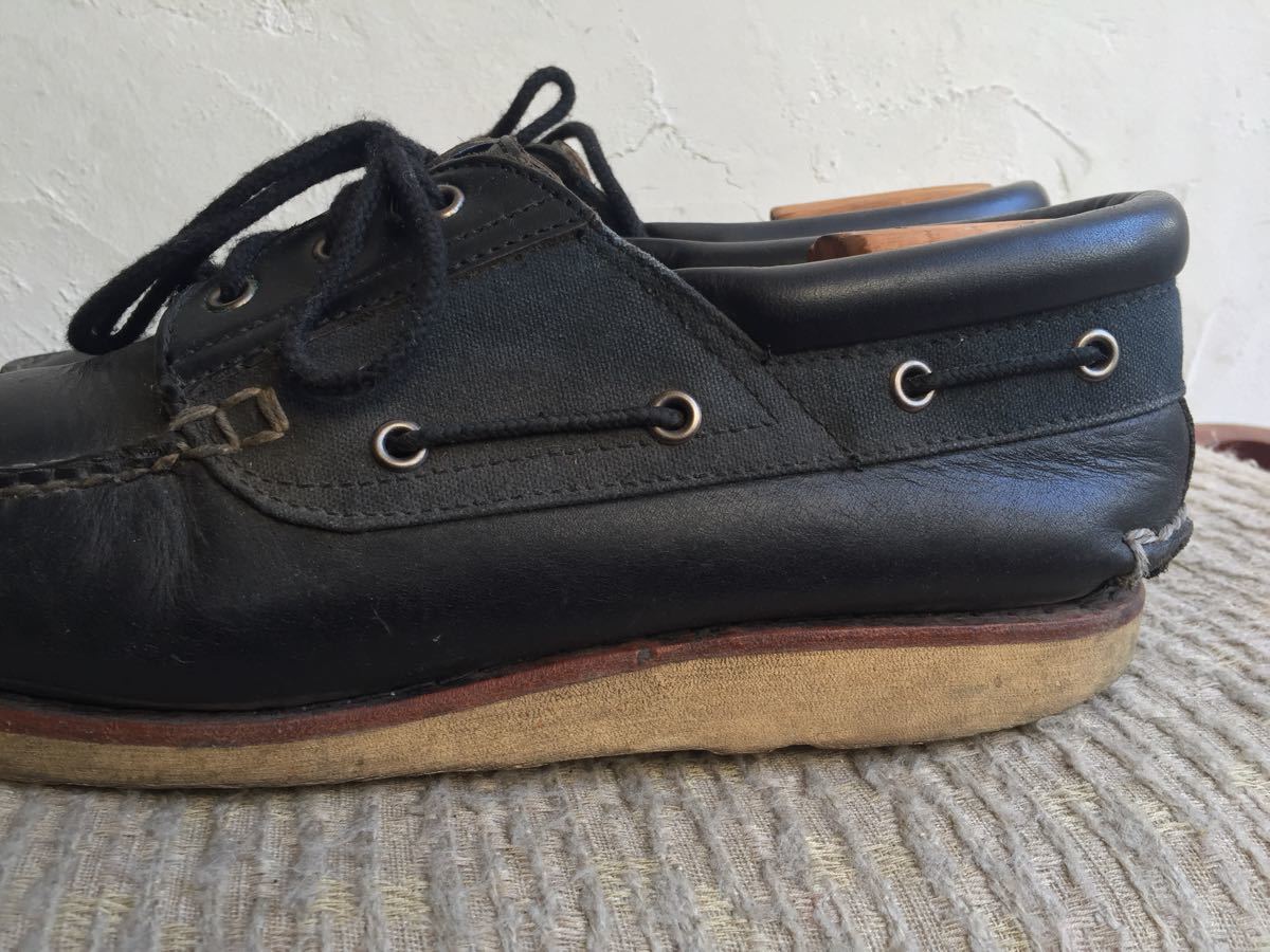  leather deck shoes Vintage 