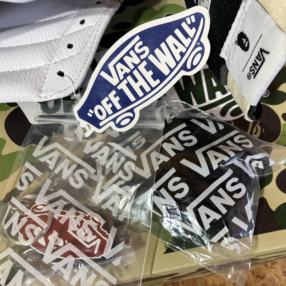 VANS A BATHING APE BAPE SK8-Hi 38 Dx US11 29cm コラボ 別注 限定 キーホルダー ヴァンズ Line Camo 迷彩 カモフラージュ ハイカット