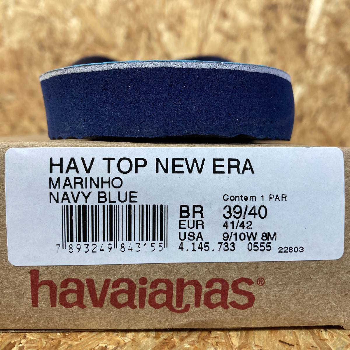 NEW ERA havaianas ビーチサンダル US8 26cm US9 27cm コラボ 別注 限定 ニュー エラ ハワイアナス 100周年 100th 紙袋の画像5