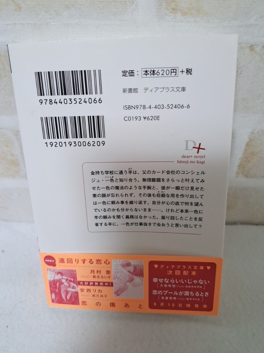 一穂ミチ　ひつじの鍵　商業BLボーイズラブ小説文学小説