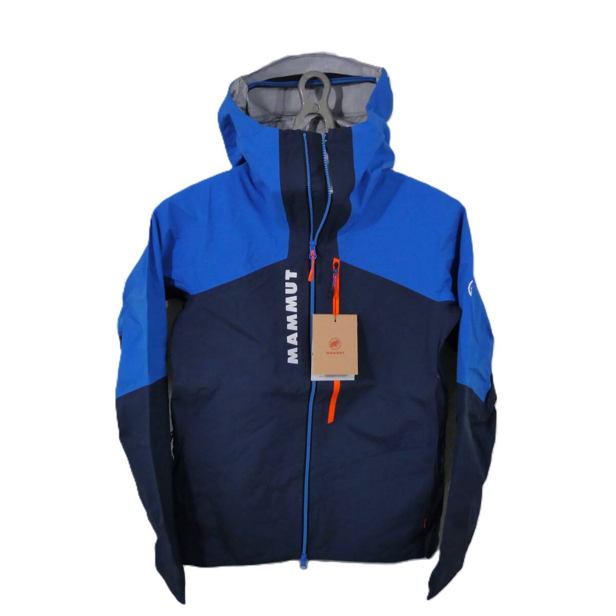 残わずか　新品 マムート 蒸れない最新素材 防水ジャケット mammut Aenergy Air HS Hooded Jacket XL 2XL XXL 登山 スキー スノーボード 青