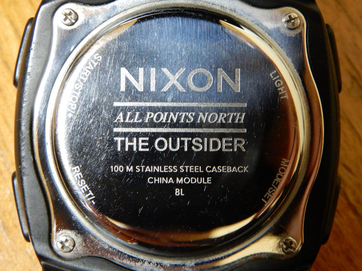 NIXON ニクソン アウトサイダー THE OUTSIDER ブラック 作動品の画像6