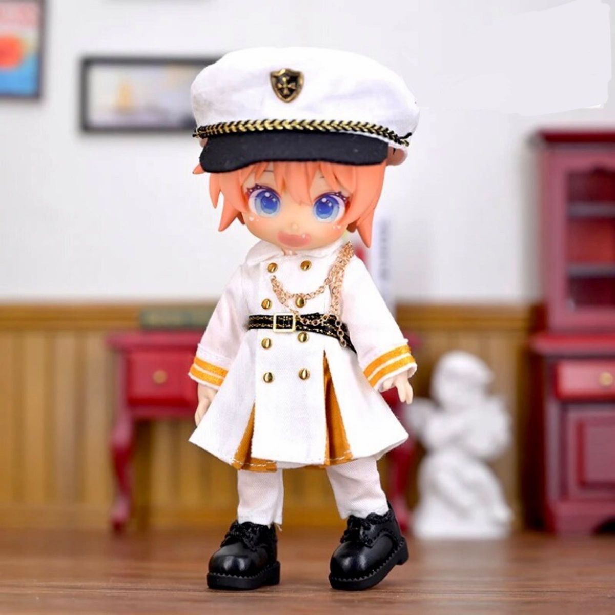 オビツ11 軍服 セット 白 ねんどろいど どーる ジャケット パンツ 帽子 1/12 ドール 人形 制服 ピコニーモ P 