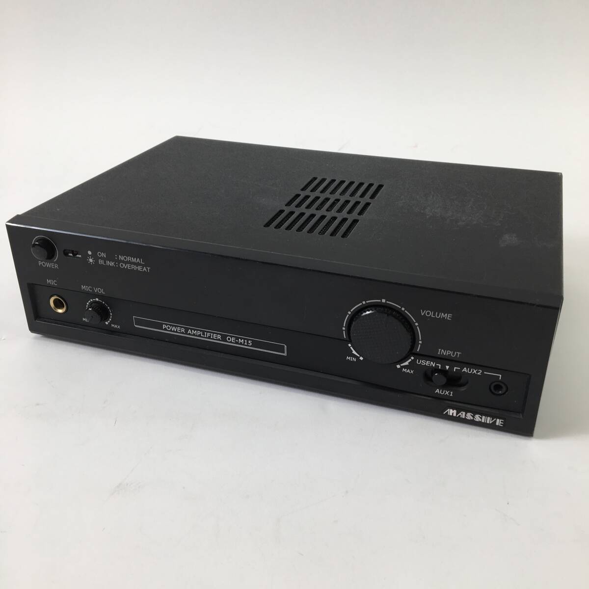 MASSIVE/マッシブ パワーアンプ OE-M15 POWER AMPLIFIER オースミ電機 モノラルアンプ 動作確認済 24c菊-の画像1