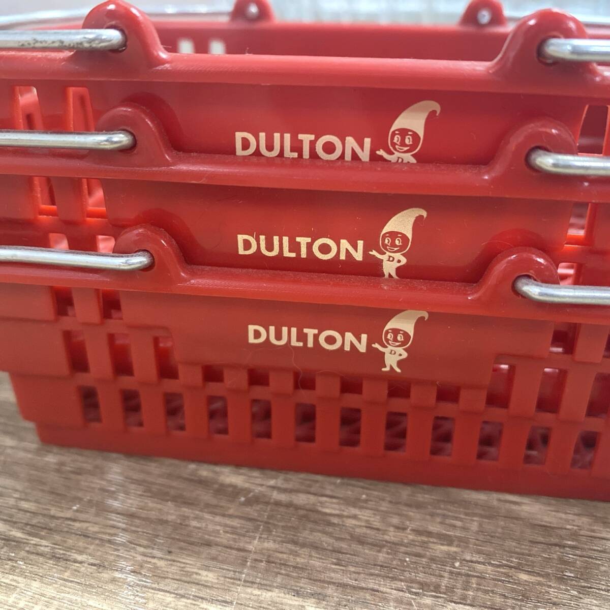 ダルトン/DULTON COMPANY LIMITED マーケットバスケット Sサイズ 赤(ピンク)/青/黄 3色 大3点+小3点 計6点 インテリア 雑貨 24c菊TK_画像7