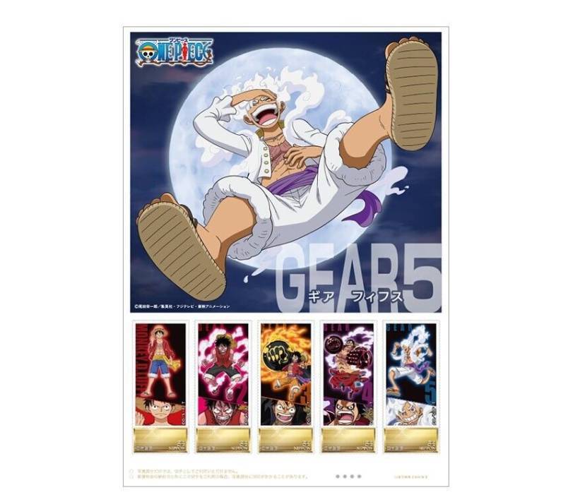 新品未使用　ONE PIECE フレーム切手&額装ピンズセット　郵便局限定　ギア5 ルフィ　撮影のためだけに開封。_画像7