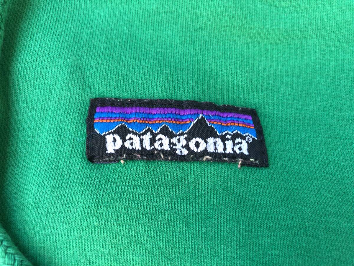 USED【patagonia】オーガニックコットンジップパーカー★size:L パタゴニア/FA11/薄手/ストレッチ/ケリーグリーン/使用感あり_画像5