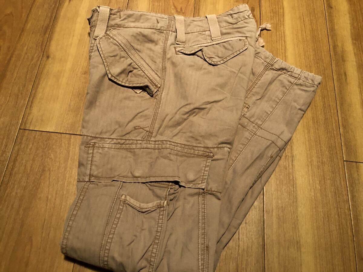 USED【Polo by Ralph Lauren】SLIM FIT HBT CARGO PANT★size:28×30 オールドラルフ/カーゴ/パラサイトポケット/ミリタリー/旧紺タグ_画像1