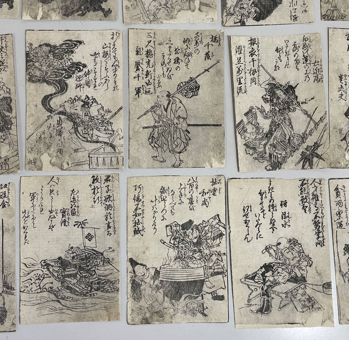 木版画 まくり 約36枚 武士 江戸名所 風刺 浮世絵 手品資料 奇術資料 大衆芸能_画像6