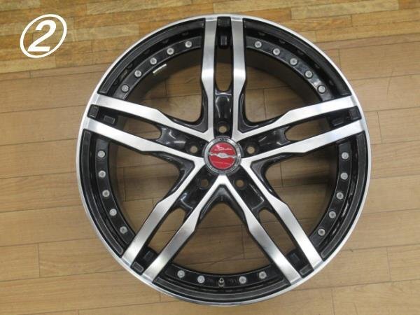 中古 KYOHO キョーホー AME シャレン XF-55 MONOBLOCK 19インチ/8.0J/114.3/5H/+45 アルヴェル/クラウン/ティアナ/スカイライン等 手直し品_画像4