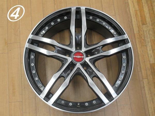 中古 KYOHO キョーホー AME シャレン XF-55 MONOBLOCK 19インチ/8.0J/114.3/5H/+45 アルヴェル/クラウン/ティアナ/スカイライン等 手直し品_画像8