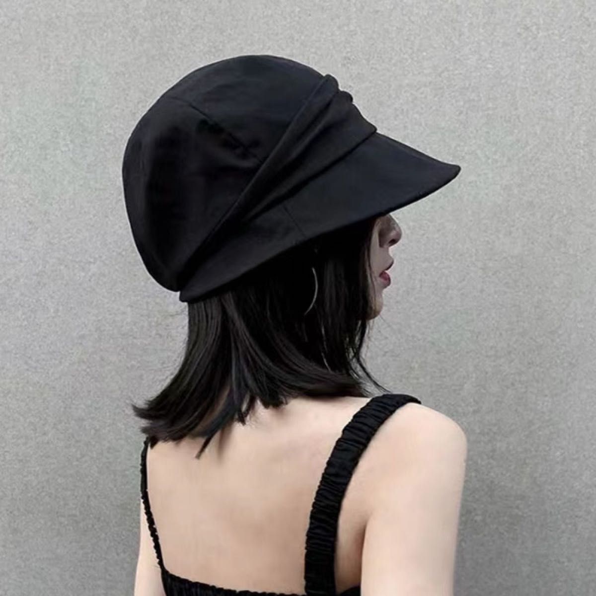 大人気！UVカットキャスケット帽  紫外線対策トレンドシンプル おしゃれ韓国