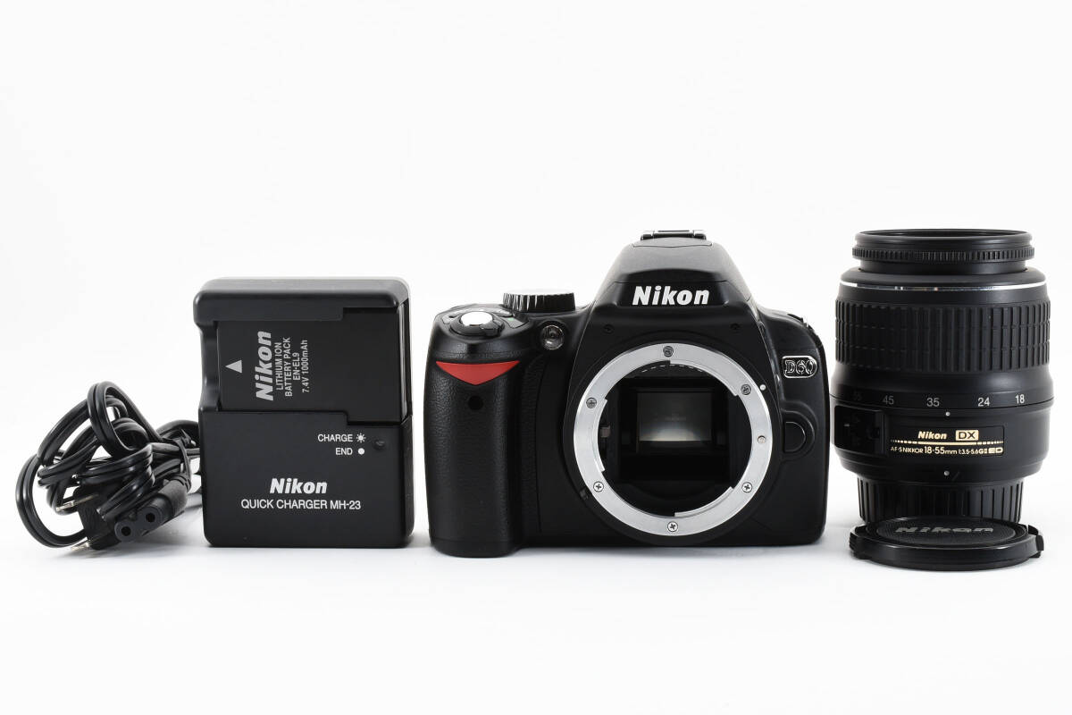 ■ 極少ショット数2415回・美品 ■ ニコン Nikon D60 18-55 レンズセット　A319S718S1207DK C316_画像1