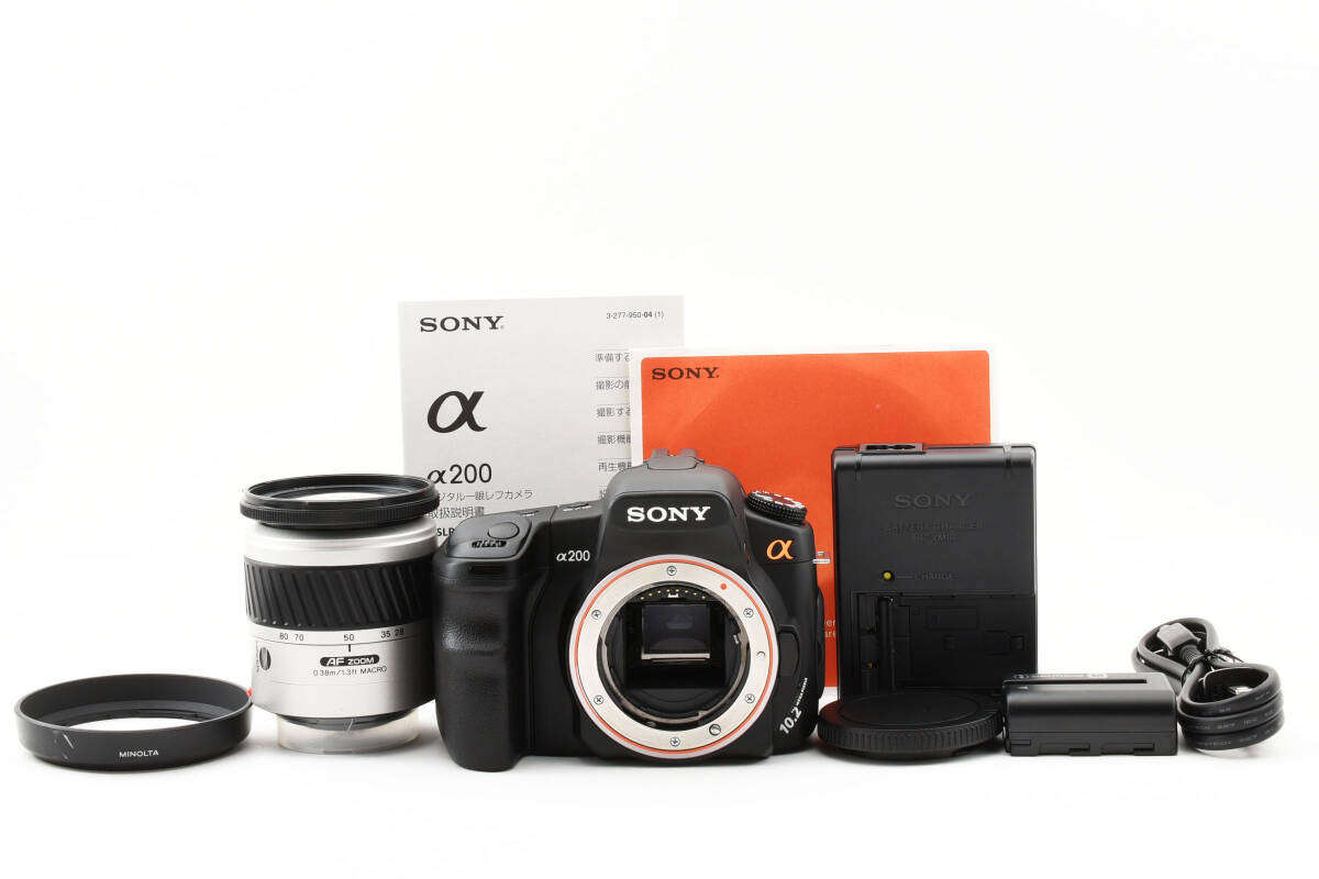 ■ 美品 ■ ソニー SONY α200 DSLR-A200 28-80 レンズセット　A319S1877S13DK C467