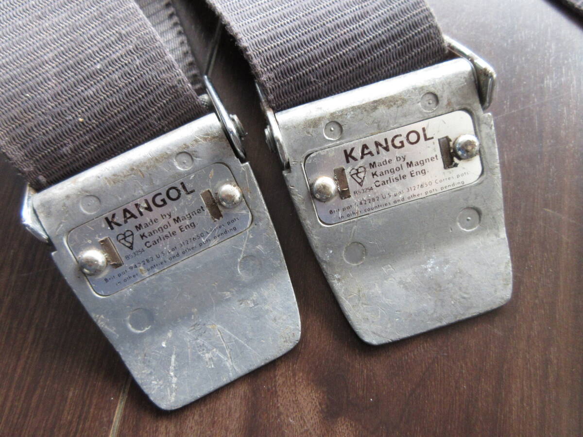 貴重!当時物 KANGOL 金属バックルのマグネティックシートベルト 2本セット BMC純正 / MINI ミニ AUSTIN MORRIS MG TRIUMPH BRITAX バンプラの画像6
