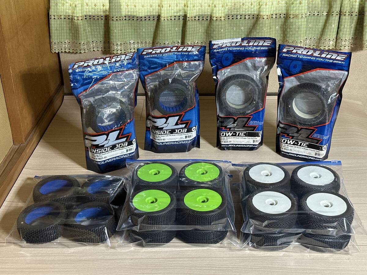 GP EP 1/8 buggy PRO-LINE Pro line tire set Kyosho Mugen 