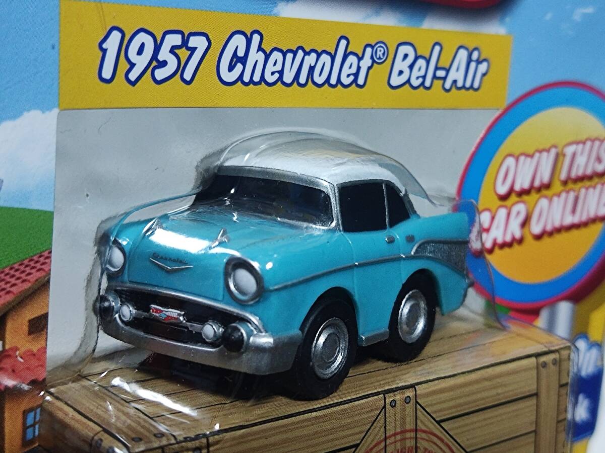 GREENLIGHT CAR TOWN-1957 CHEVROLET BEL-AIR /グリーンライト/カータウン/シボレー ベル・エアー/チョロQ/プルバック_画像3