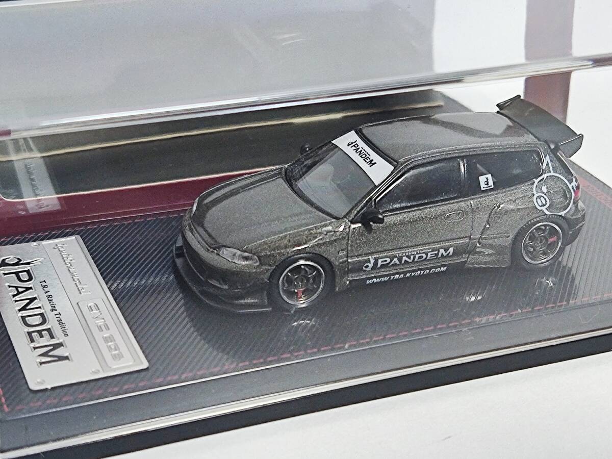 ignition model 1/64-PANDEM CIVIC EG6 (Titanium Gray) [IG1742] /イグニッションモデル/パンデム シビック (チタニウムグレー)/JDMの画像1