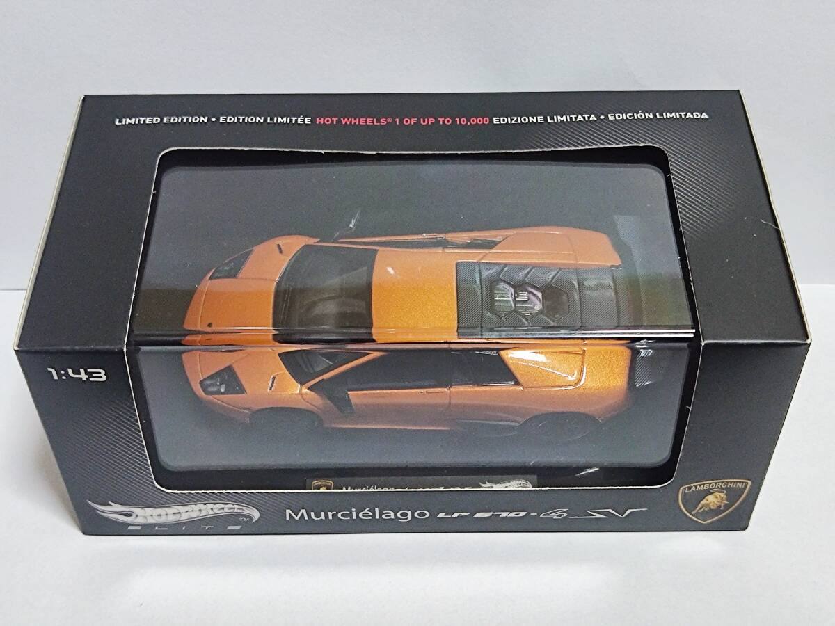 Hot Wheels ELITE 1/43-Lamborghini Murcielago LP 670-4 SV (Orange) [T6935] /ホットウィール エリート/ランボルギーニ ムルシエラゴ_画像3