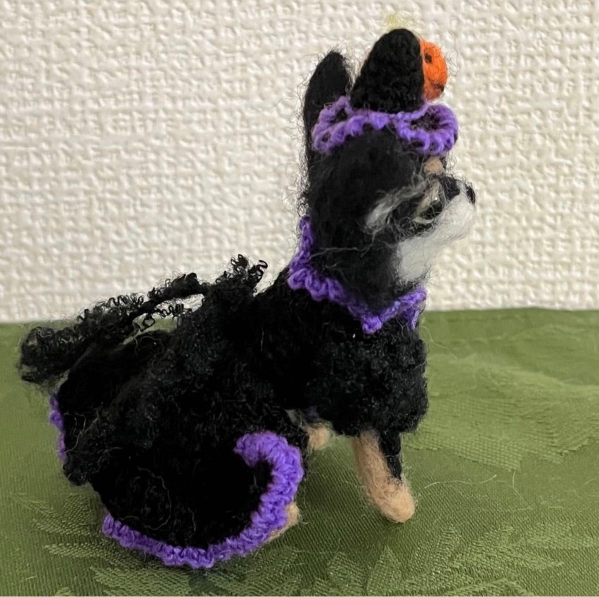 ハロウィンチワワ　 ハンドメイド　羊毛フェルト