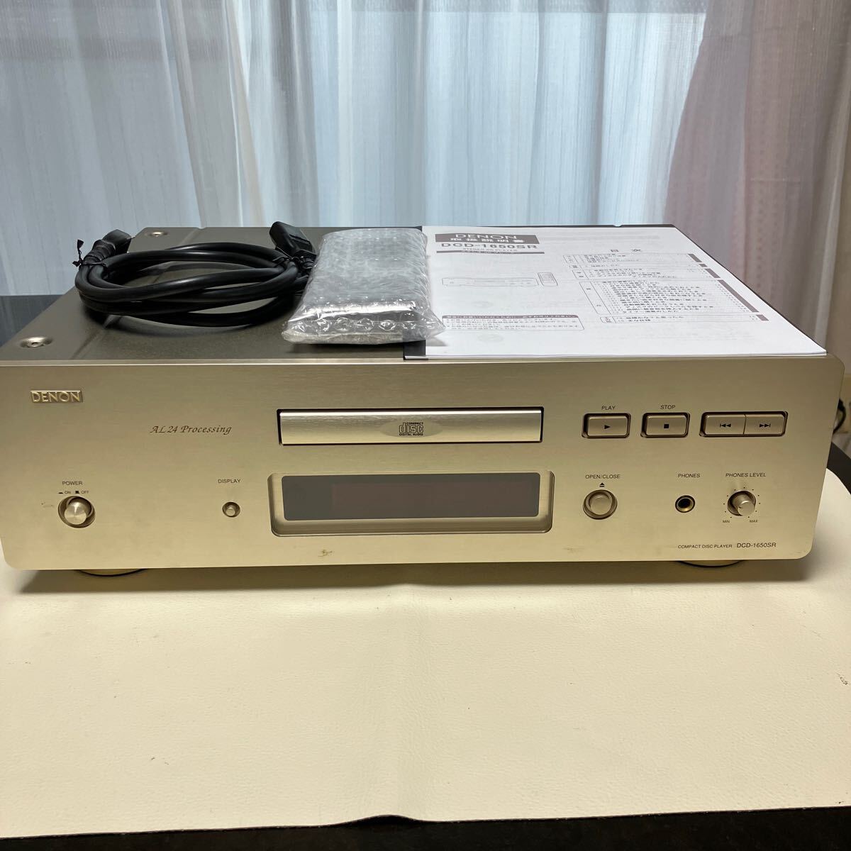 DENON CDプレーヤー DCD -1650SR 整備動作品_画像1