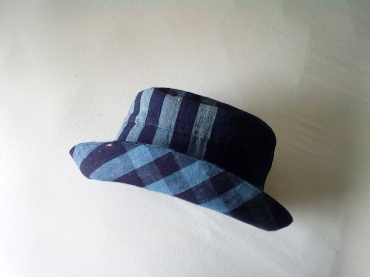  kimono remake Indigo . ground thickness .... tree cotton ...... easy hat 