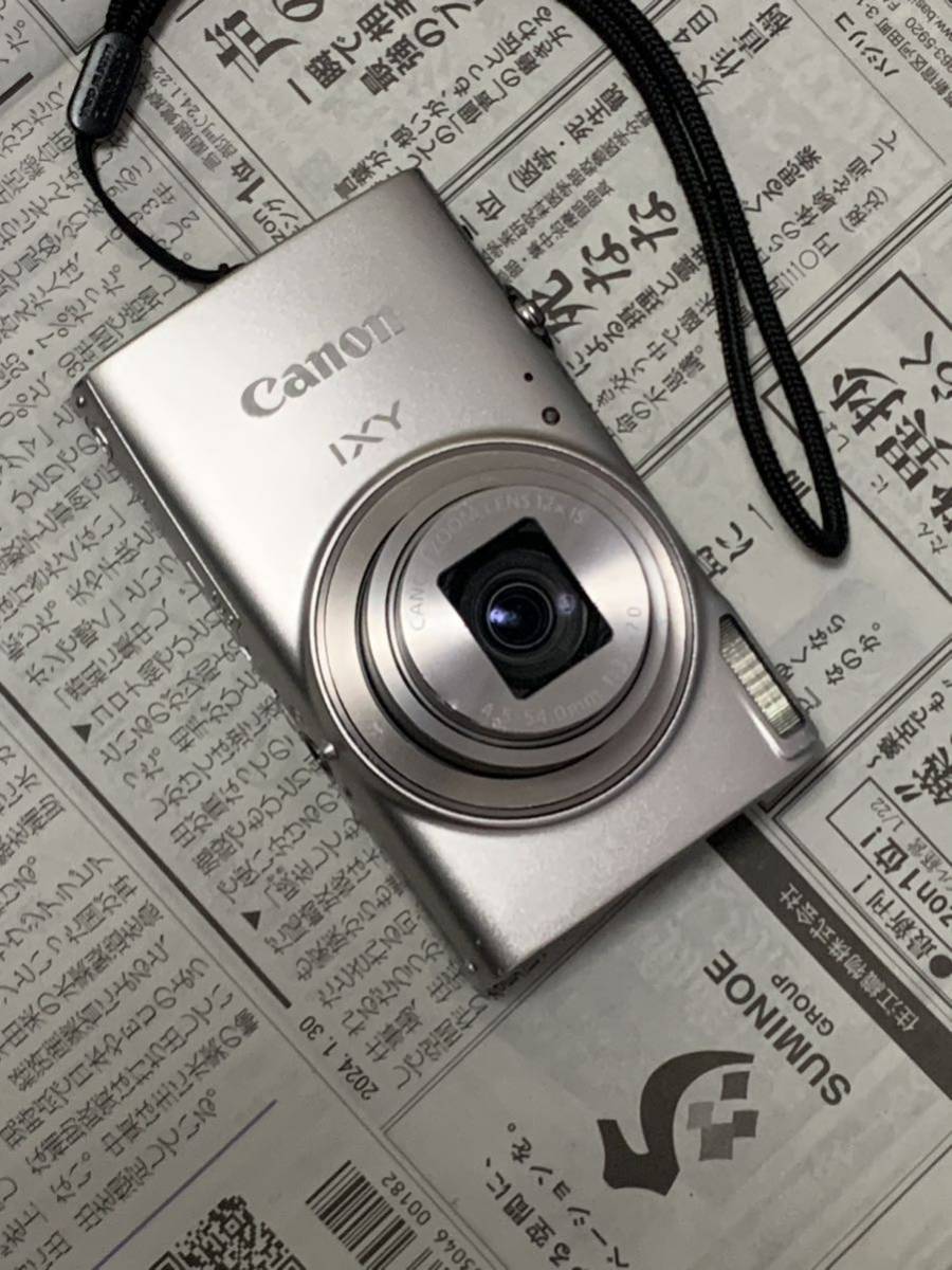 1円スタート Canon キャノン IXY 650 ジャンク品　レンズエラー品　シルバー _画像1