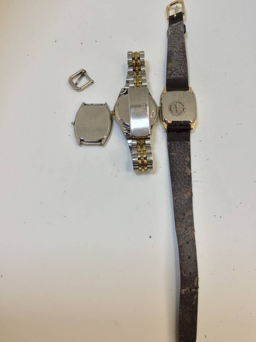 【ジャンク腕時計3本セット】CITIZEN ORIENT SEIKO レディース腕時計　不動品　部品取り　ジャンク1-59 sh_画像2
