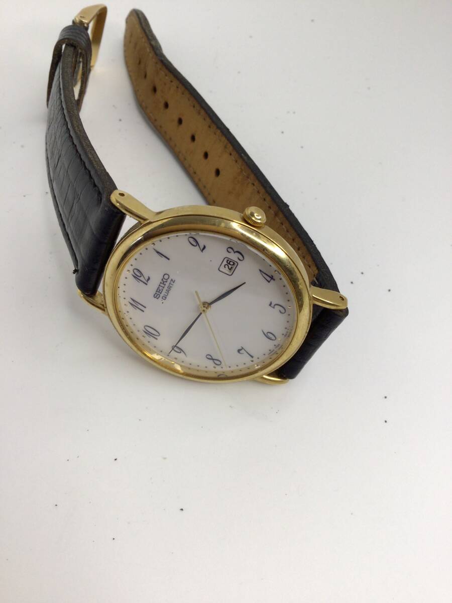【SEIKO】クオーツ腕時計　中古品　稼動品　電池交換済　革ベルト 6-86 sh_画像5