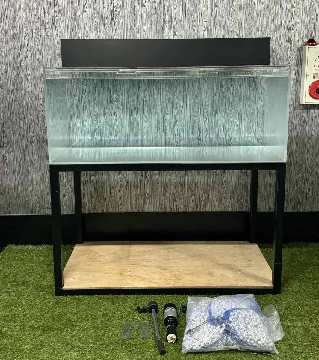  full clear acrylic fiber aquarium W1500×d750×h600 upper part filtration box full set 